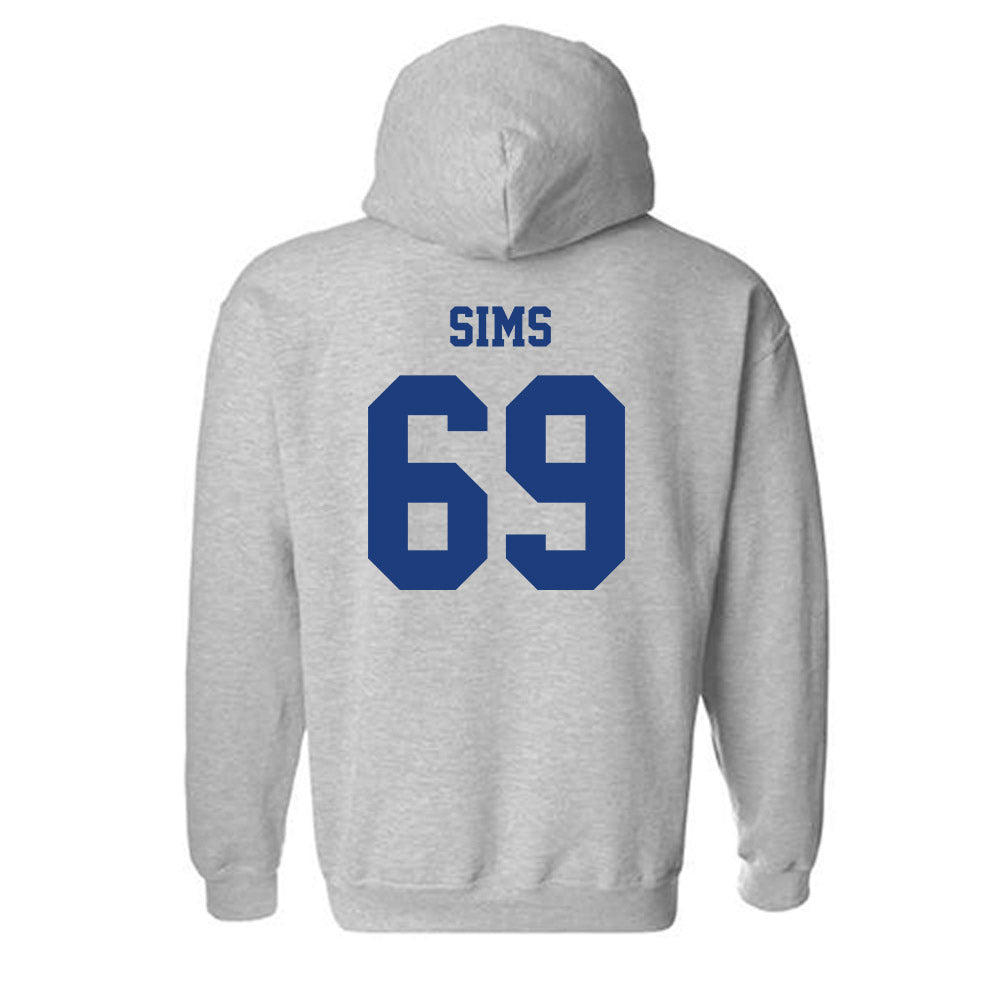 LA Tech - NCAA Football : Trent Sims - Classic Shersey Hooded Sweatshirt-1