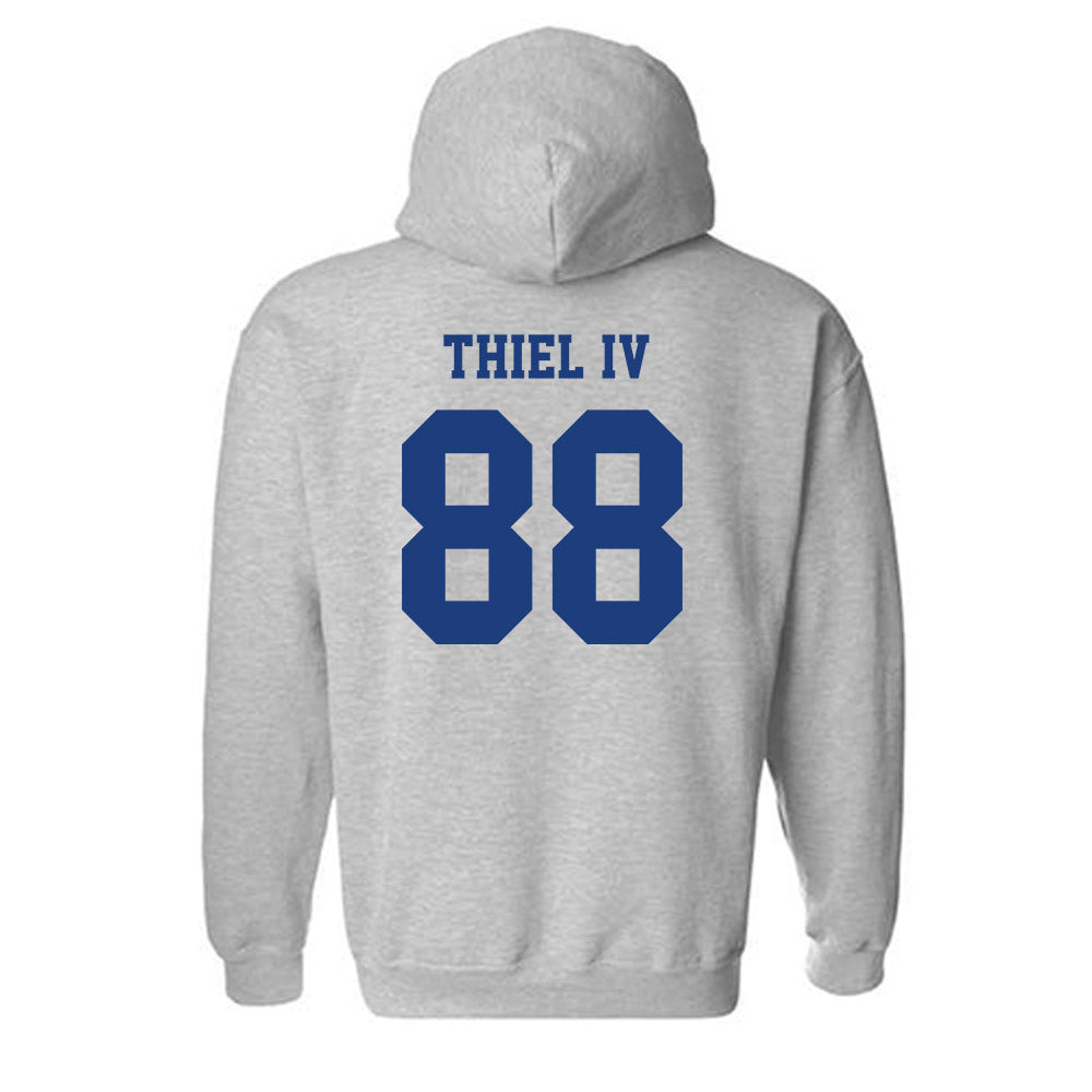 LA Tech - NCAA Football : Johnnie Thiel IV - Classic Shersey Hooded Sweatshirt-1