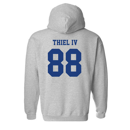 LA Tech - NCAA Football : Johnnie Thiel IV - Classic Shersey Hooded Sweatshirt-1