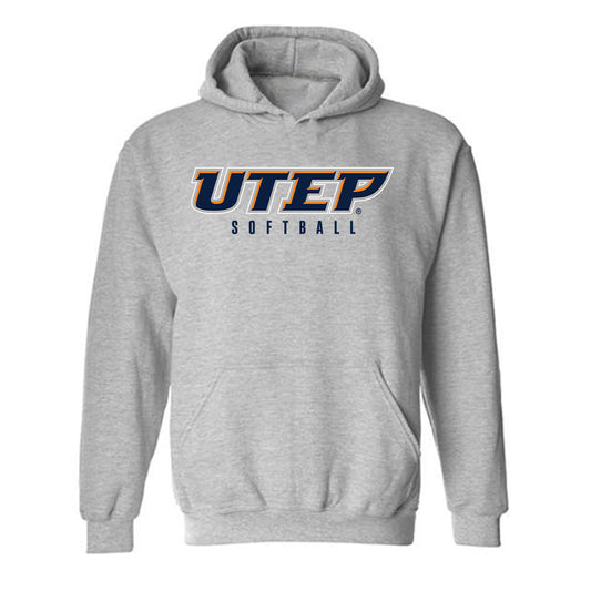 UTEP - NCAA Softball : Hannah Jones - Classic Shersey Hooded Sweatshirt-0