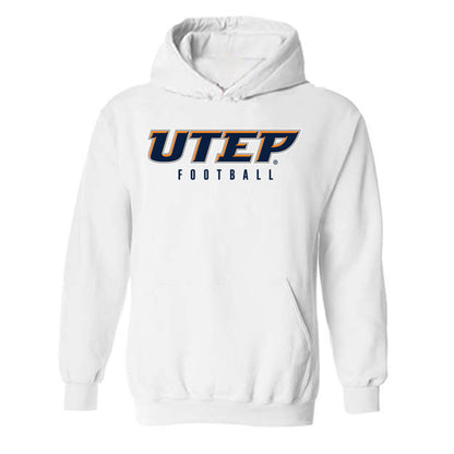 UTEP - NCAA Football : Kode Lowe - Classic Shersey Hooded Sweatshirt-0