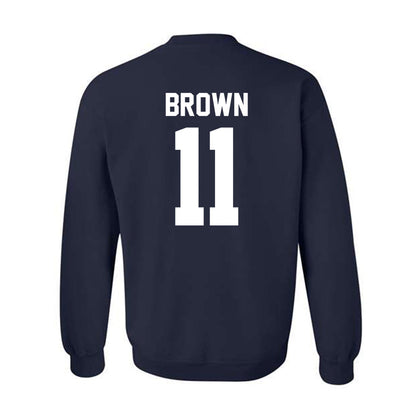 Rice - NCAA Football : Jacurri Brown - Classic Shersey Crewneck Sweatshirt-1