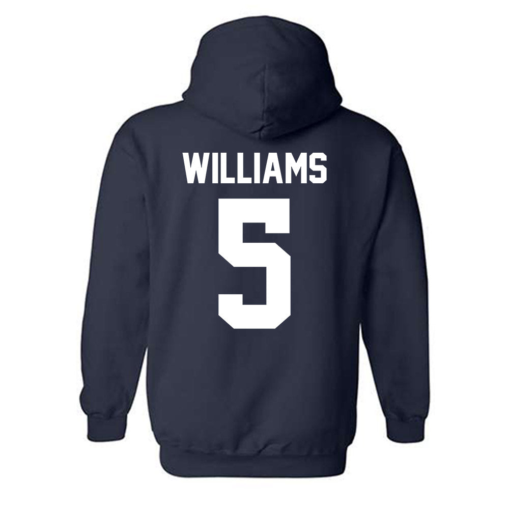 Rice - NCAA Men's Basketball : Jordan Williams - Classic Shersey Hooded Sweatshirt-1