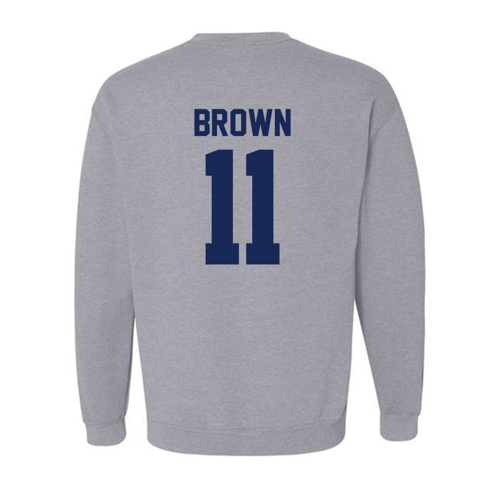 Rice - NCAA Football : Jacurri Brown - Classic Shersey Crewneck Sweatshirt-1