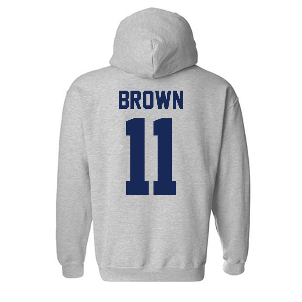 Rice - NCAA Football : Jacurri Brown - Classic Shersey Hooded Sweatshirt-1
