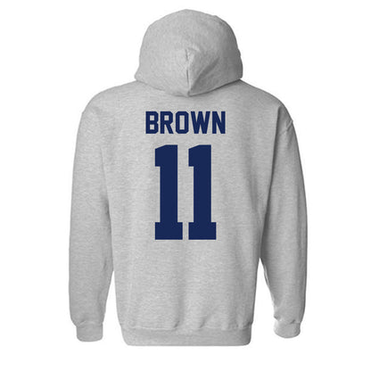 Rice - NCAA Football : Jacurri Brown - Classic Shersey Hooded Sweatshirt-1