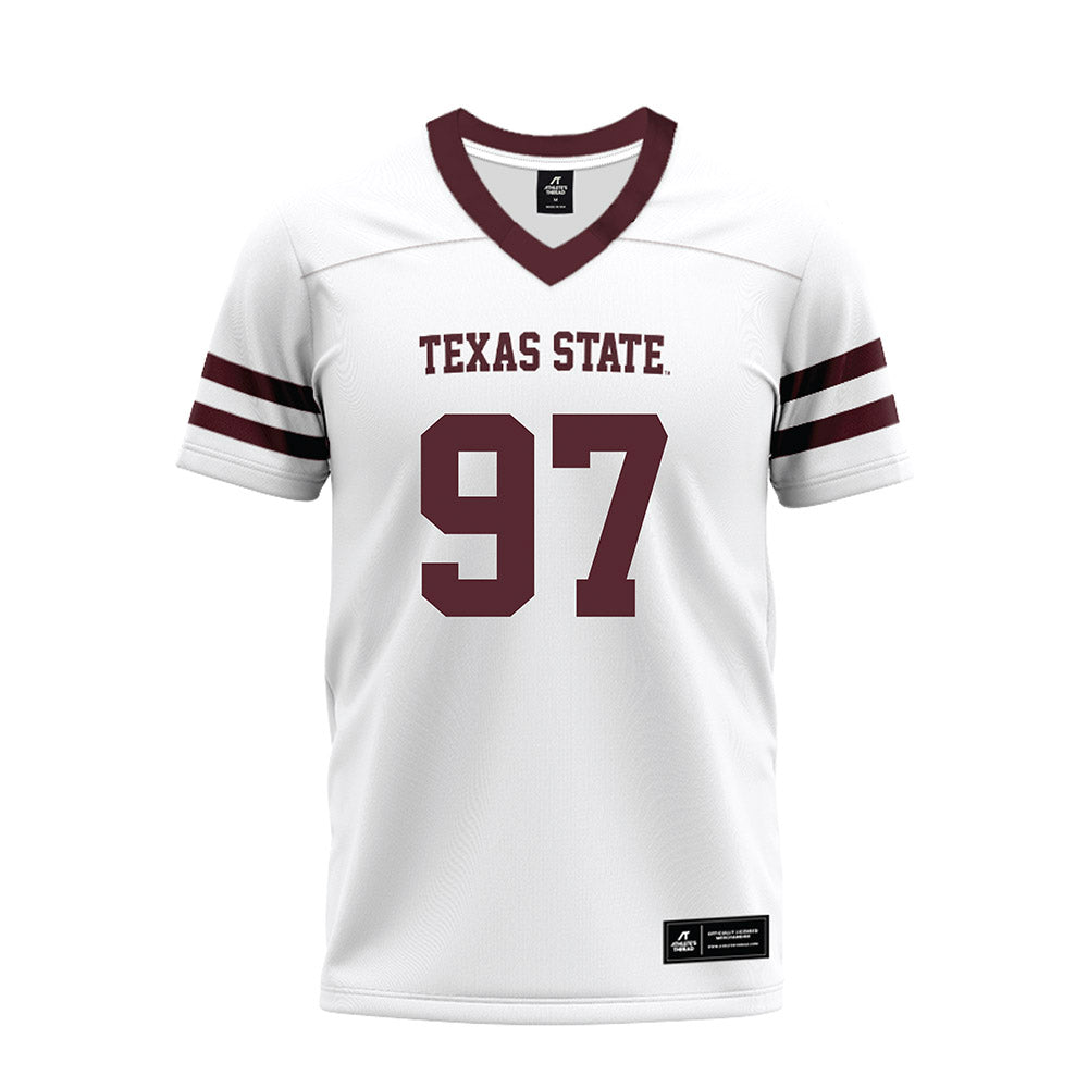 Texas State - NCAA Football : Devarrick Woods - Premium Football Jersey-0