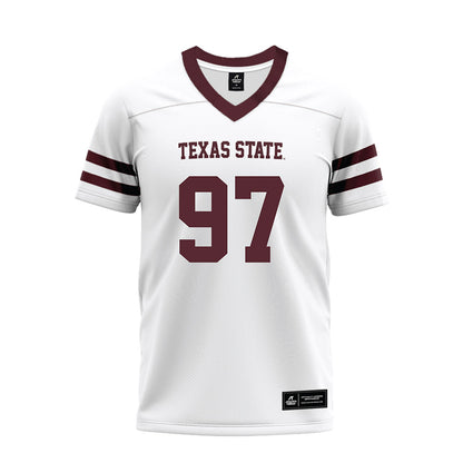 Texas State - NCAA Football : Devarrick Woods - Premium Football Jersey-0
