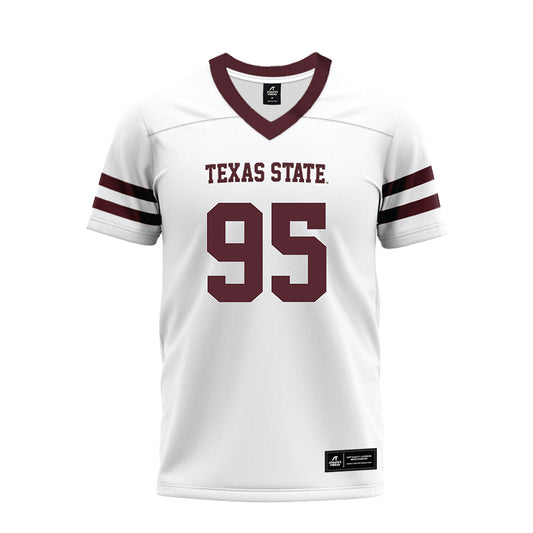 Texas State - NCAA Football : Jaylen Harris - Premium Football Jersey-0