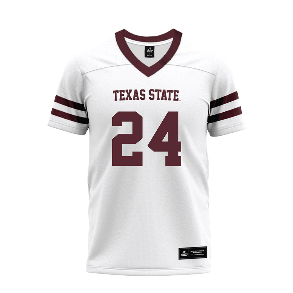 Texas State - NCAA Football : Juntavious Harris - Premium Football Jersey-0