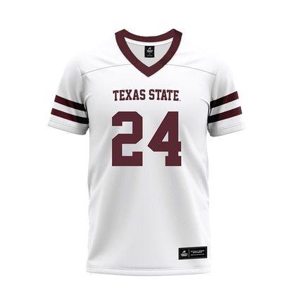 Texas State - NCAA Football : Juntavious Harris - Premium Football Jersey-0