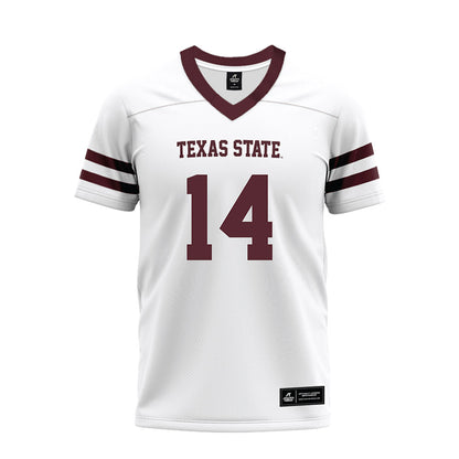 Texas State - NCAA Football : Jordan Martin - Premium Football Jersey-0