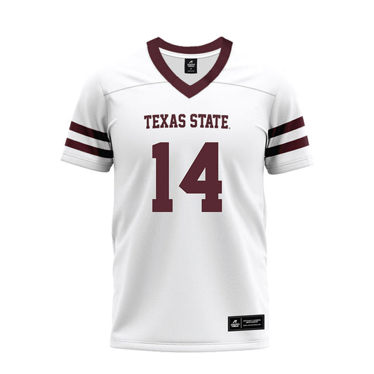 Texas State - NCAA Football : Jordan Martin - Premium Football Jersey-0