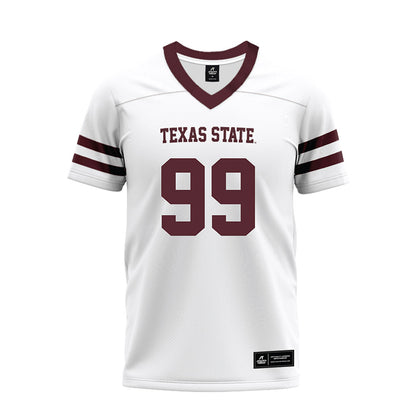 Texas State - NCAA Football : Kaleb James - Premium Football Jersey-0