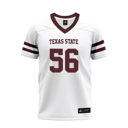 Texas State - NCAA Football : Trenton Burkhalter Jr. - Premium Football Jersey-0