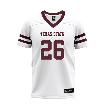 Texas State - NCAA Football : Bradley Sowersby - Premium Football Jersey-0