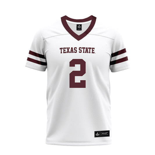 Texas State - NCAA Football : Trez Moore - Premium Football Jersey-0