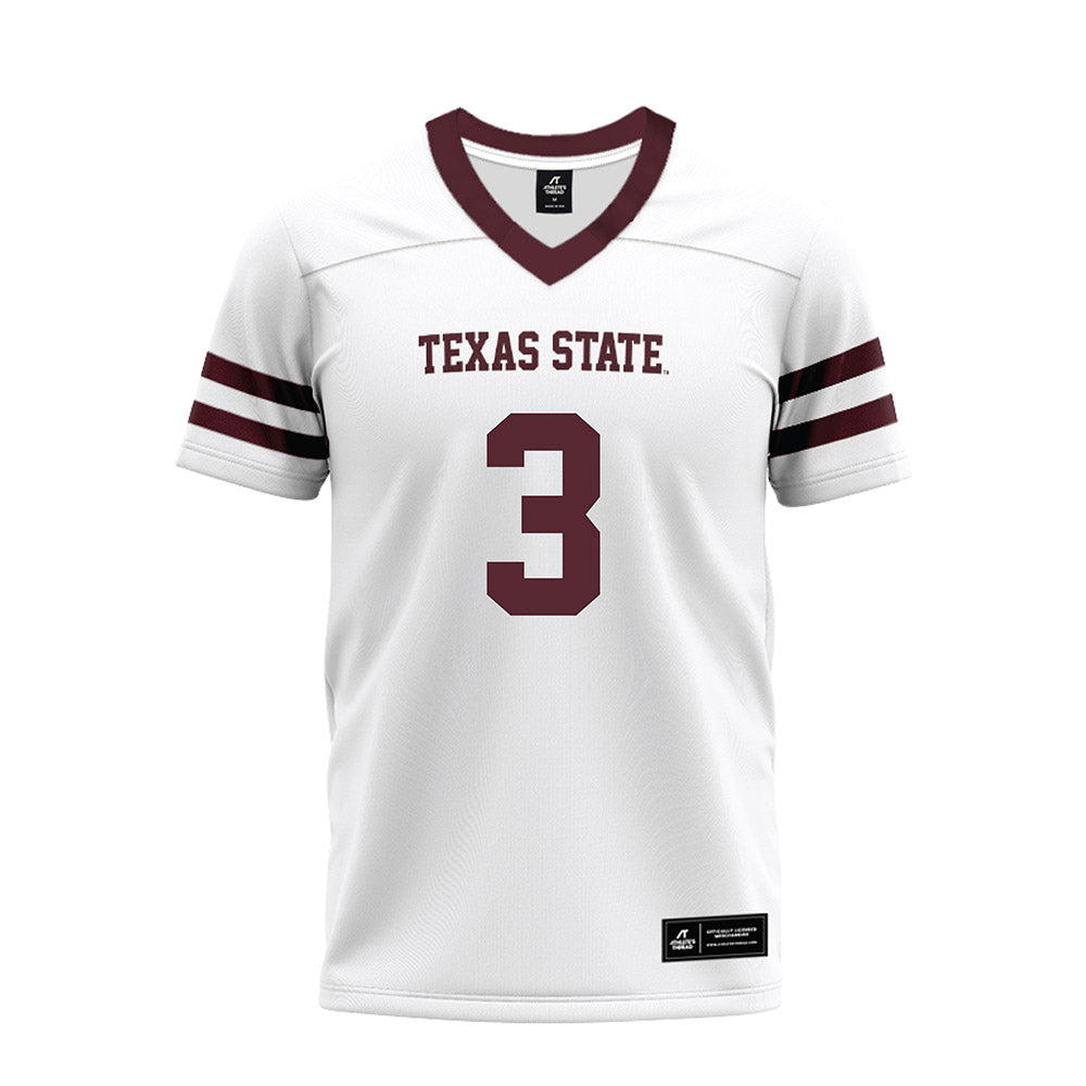 Texas State - NCAA Football : Zechariah Sample - Premium Football Jersey-0