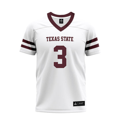 Texas State - NCAA Football : Zechariah Sample - Premium Football Jersey-0
