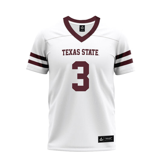 Texas State - NCAA Football : Zechariah Sample - Premium Football Jersey-0