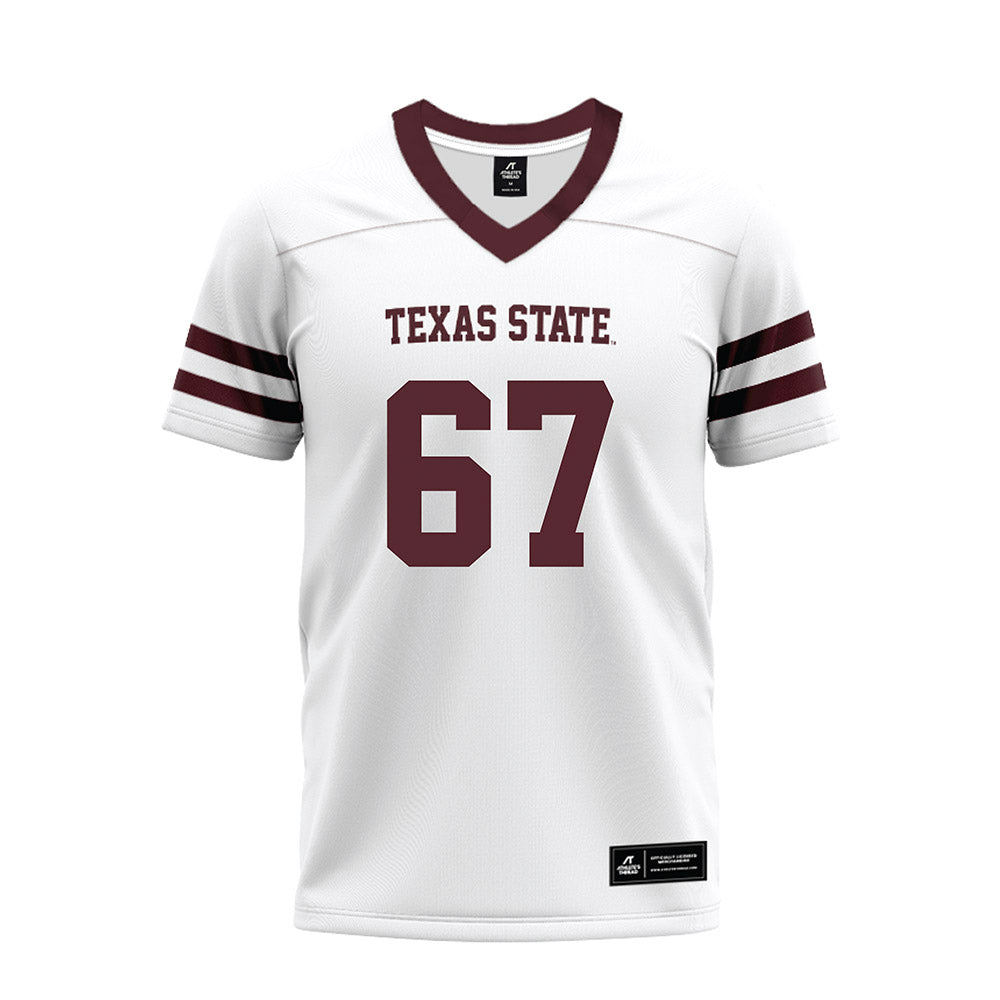 Texas State - NCAA Football : Preston Ward - Premium Football Jersey-0