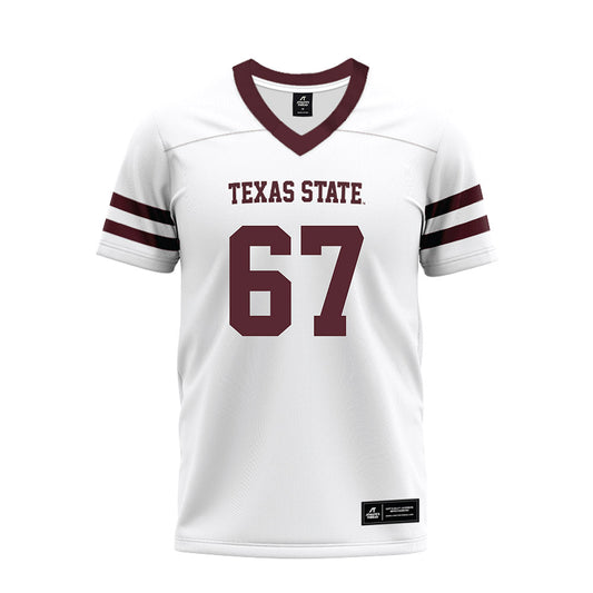 Texas State - NCAA Football : Preston Ward - Premium Football Jersey-0