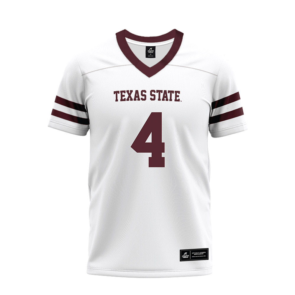 Texas State - NCAA Football : Tae Woody - Premium Football Jersey-0