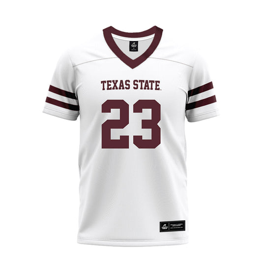 Texas State - NCAA Football : Willie Warren - Premium Football Jersey-0