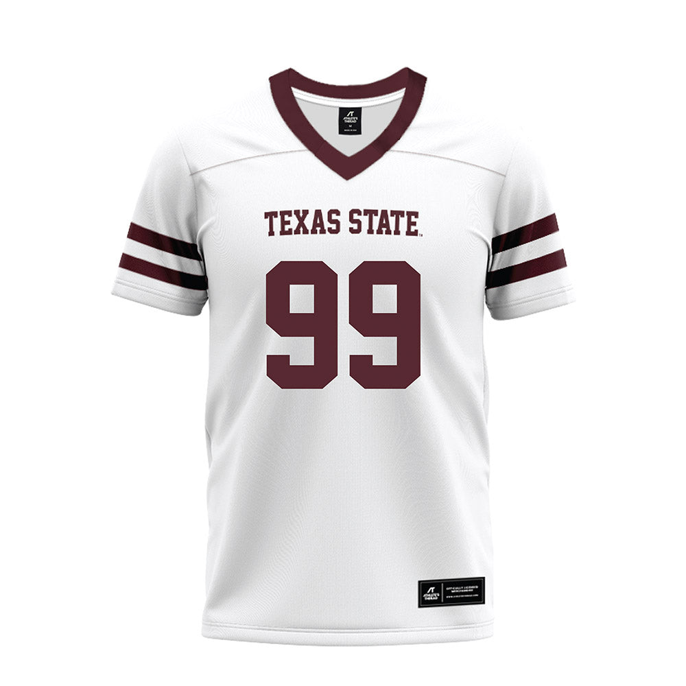 Texas State - NCAA Football : Jussiah Ali - Premium Football Jersey-0