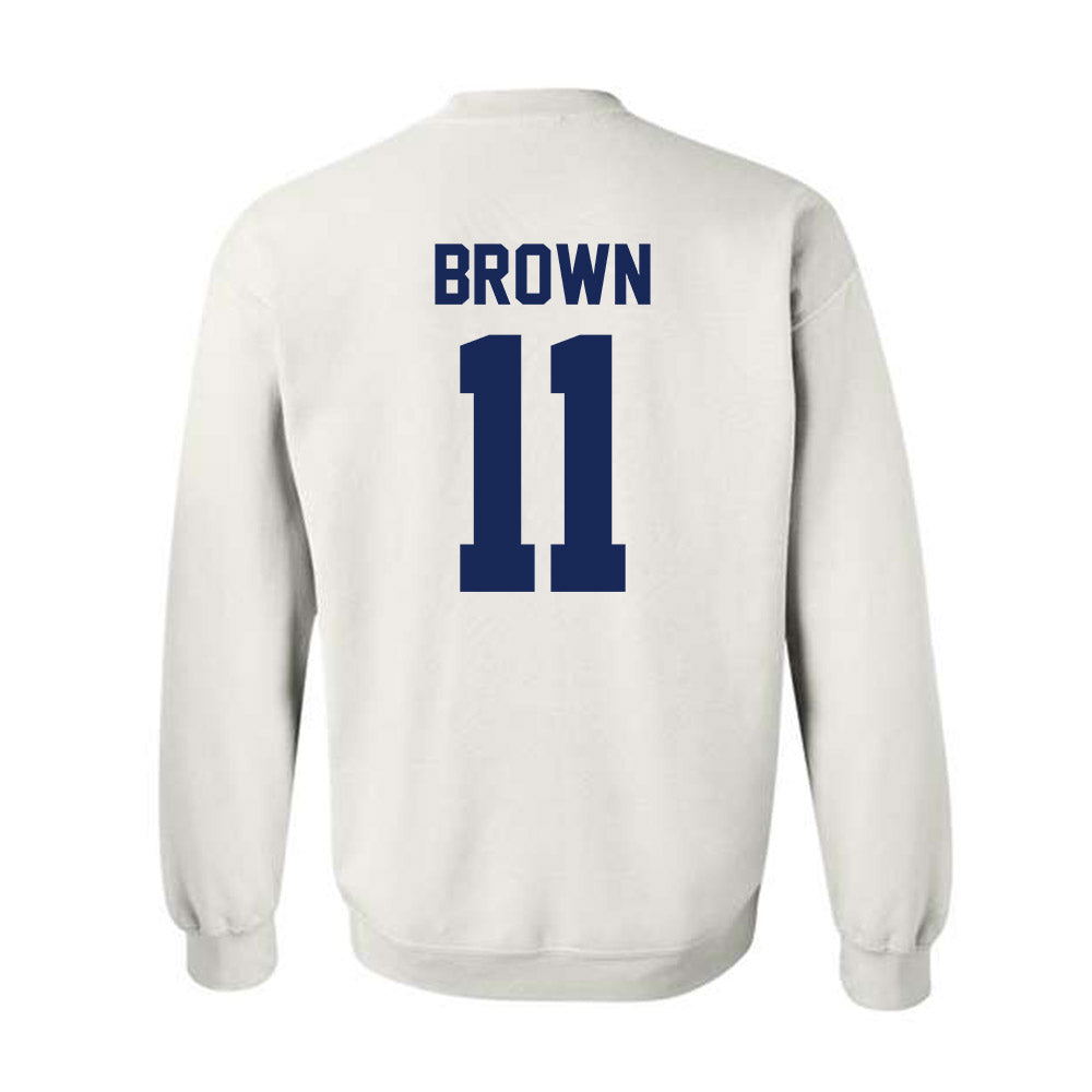 Rice - NCAA Football : Jacurri Brown - Classic Shersey Crewneck Sweatshirt-1
