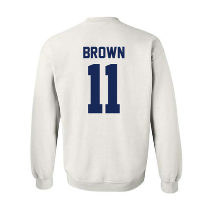 Rice - NCAA Football : Jacurri Brown - Classic Shersey Crewneck Sweatshirt-1