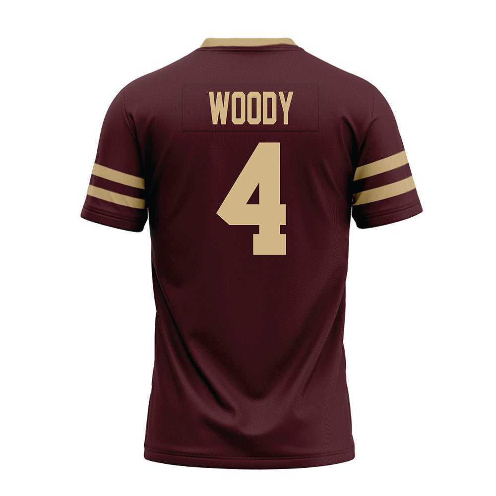 Texas State - NCAA Football : Tae Woody - Premium Football Jersey-1