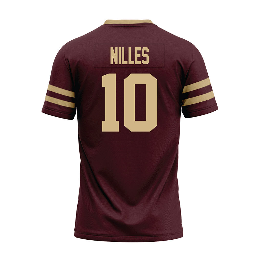 Texas State - NCAA Football : Cole Nilles - Premium Football Jersey-1