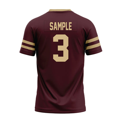 Texas State - NCAA Football : Zech Sample - Premium Football Jersey-1