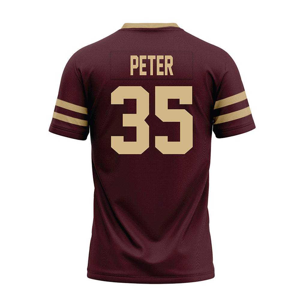 Texas State - NCAA Football : Emmanuel Peter - Premium Football Jersey-1
