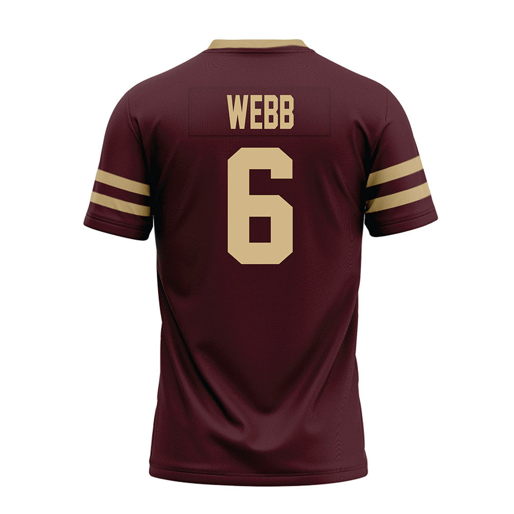 Texas State - NCAA Football : Easton Webb - Premium Football Jersey-1