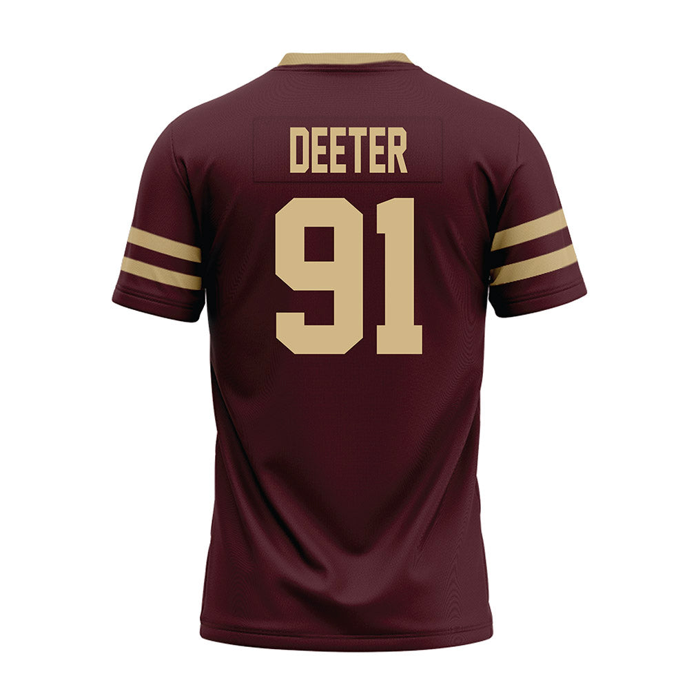 Texas State - NCAA Football : Jp Deeter - Premium Football Jersey-1