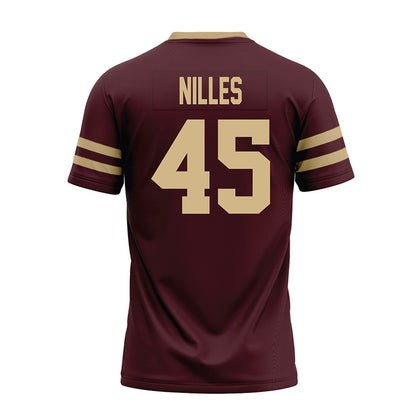 Texas State - NCAA Football : Cole Nilles - Premium Football Jersey-1