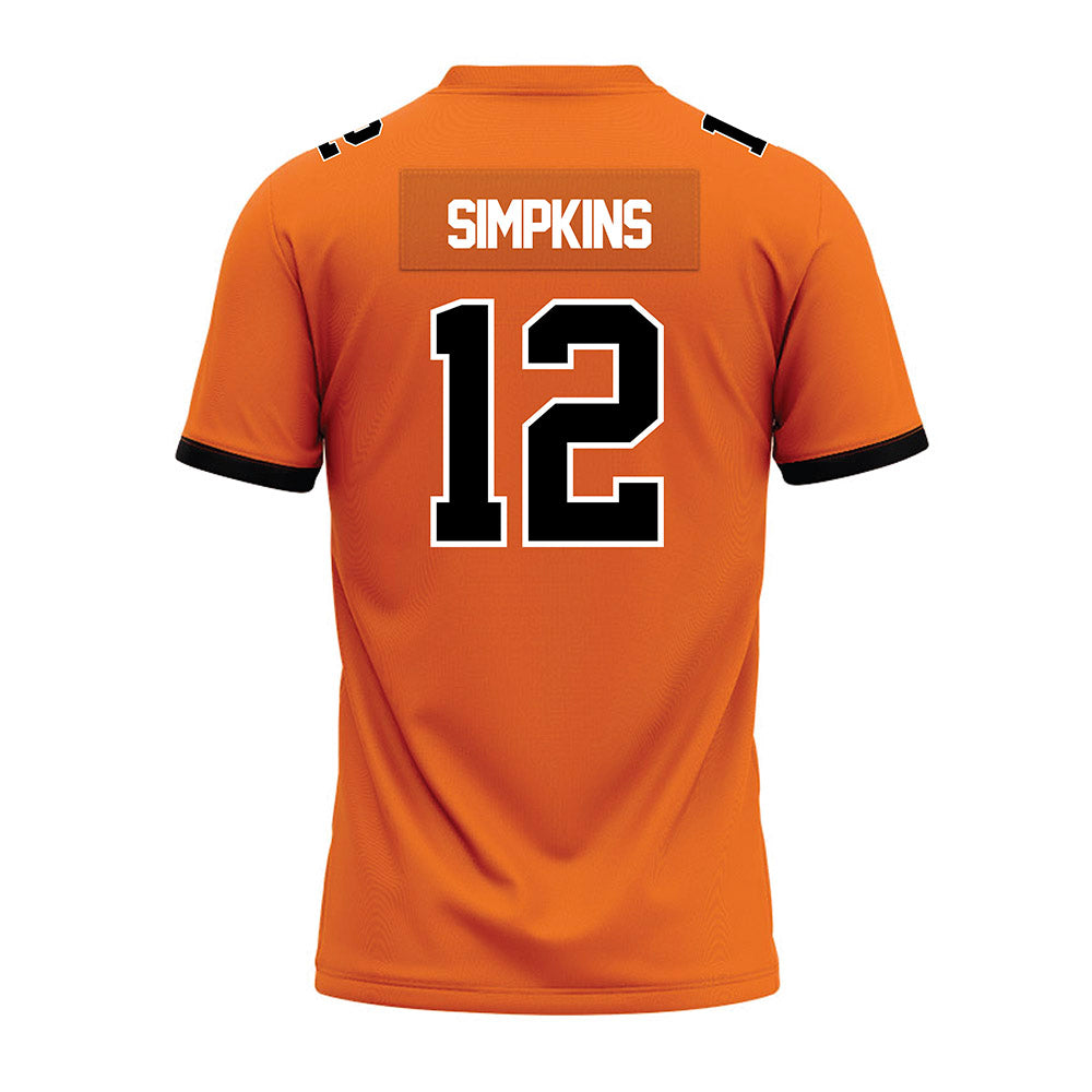Campbell - NCAA Football : Kaleb Simpkins - Premium Football Jersey-1