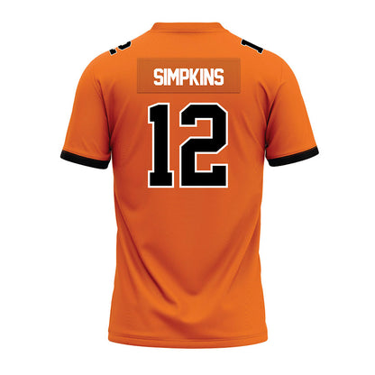 Campbell - NCAA Football : Kaleb Simpkins - Premium Football Jersey-1