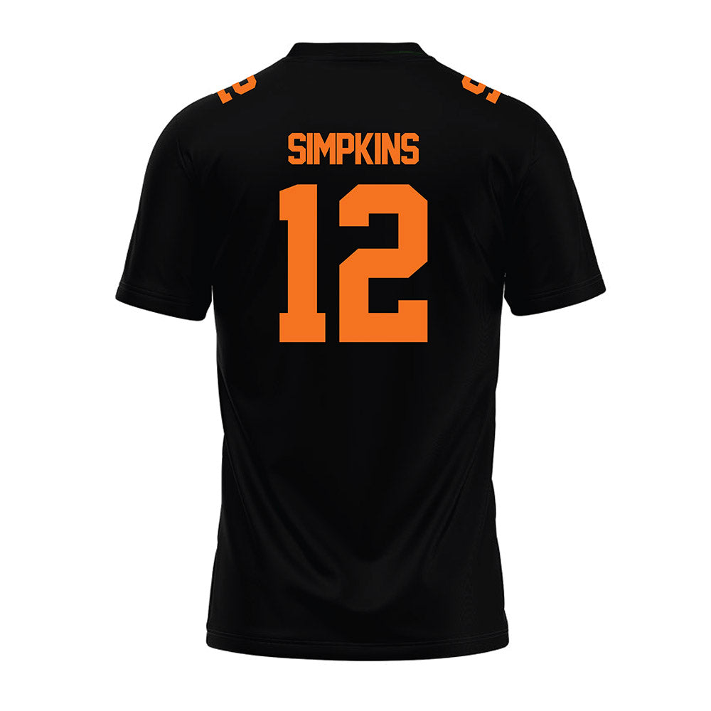 Campbell - NCAA Football : Kaleb Simpkins - Premium Football Jersey-1
