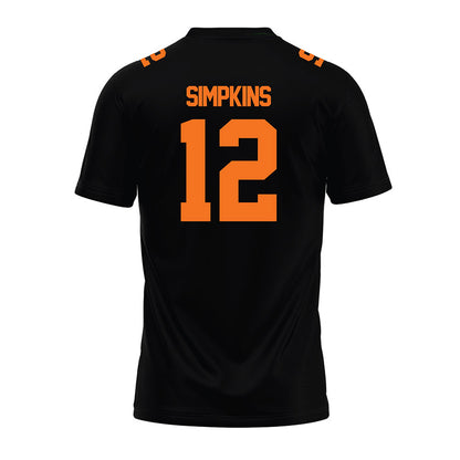 Campbell - NCAA Football : Kaleb Simpkins - Premium Football Jersey-1