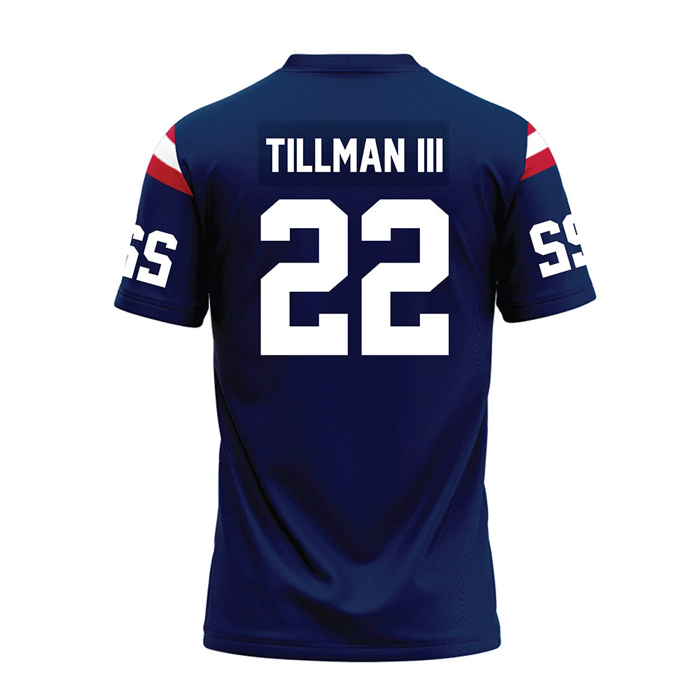 FAU - NCAA Football : Brady Tillman III - Blue Premium Football Jersey-1