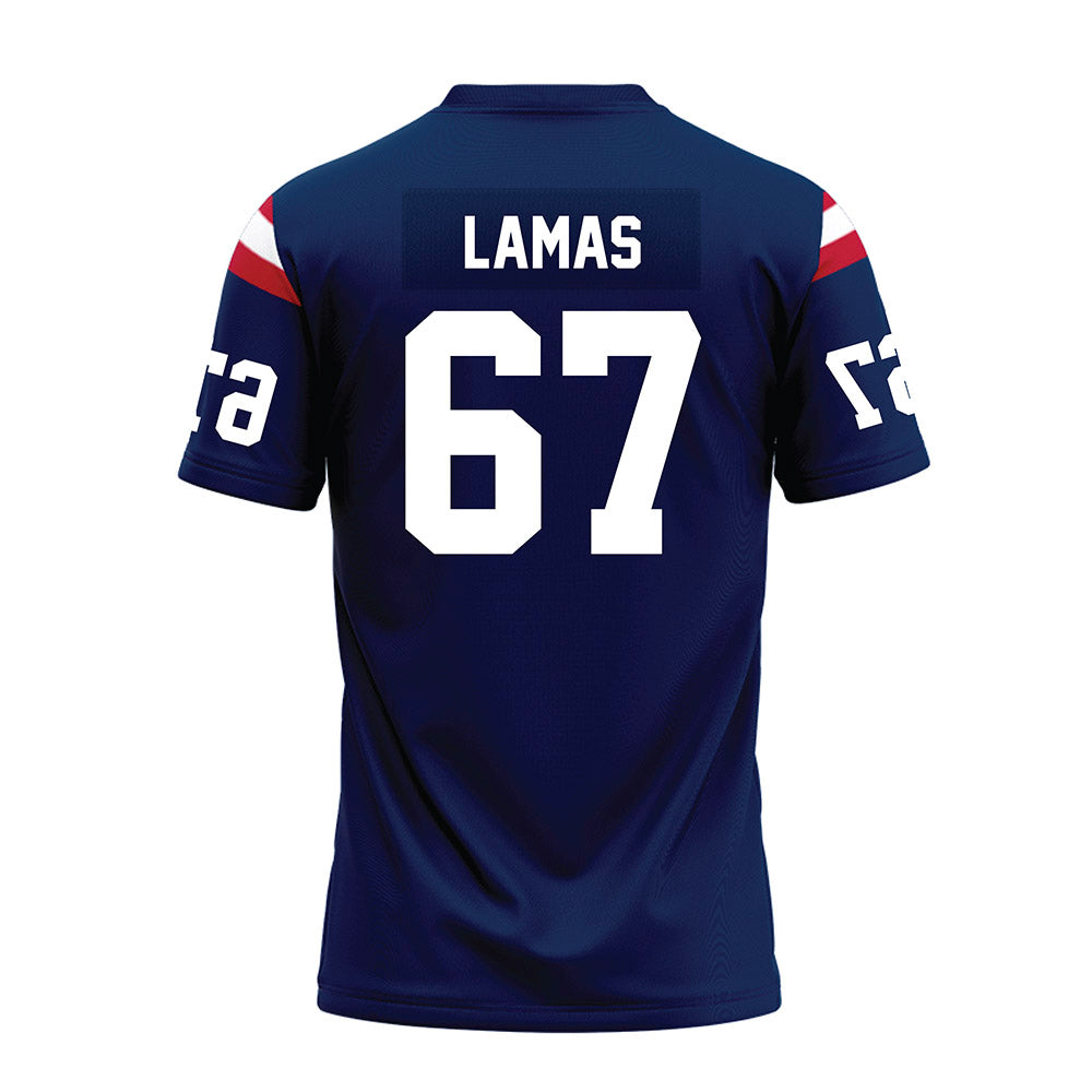 FAU - NCAA Football : Andre Lamas - Blue Premium Football Jersey