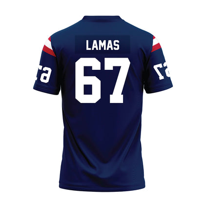 FAU - NCAA Football : Andre Lamas - Blue Premium Football Jersey