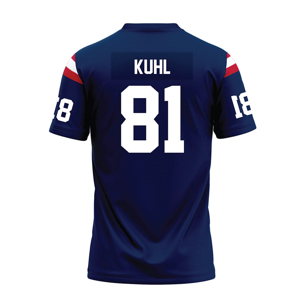 FAU - NCAA Football : Brock Kuhl - Blue Premium Football Jersey-1