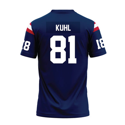FAU - NCAA Football : Brock Kuhl - Blue Premium Football Jersey-1
