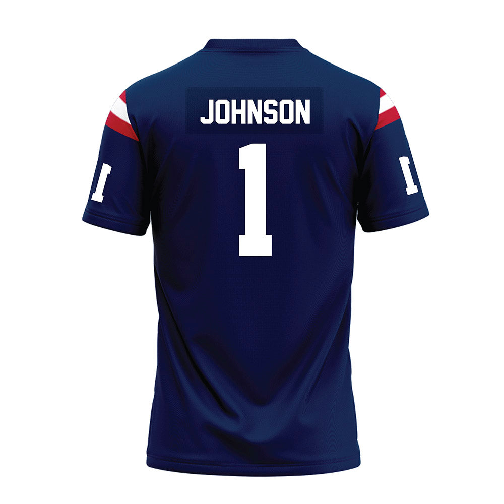 FAU - NCAA Football : Antonio Johnson - Blue Premium Football Jersey-1