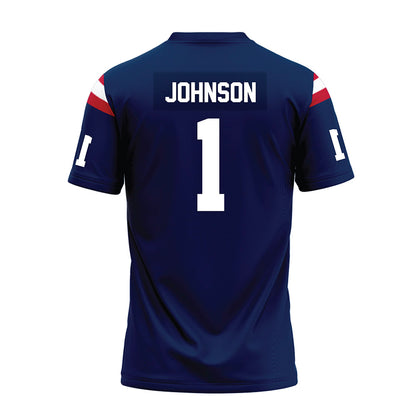 FAU - NCAA Football : Antonio Johnson - Blue Premium Football Jersey-1