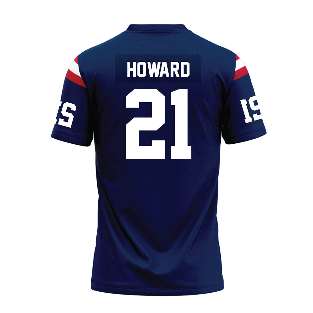 FAU - NCAA Football : Diamate Howard - Blue Premium Football Jersey-1